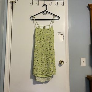 Green flower dress